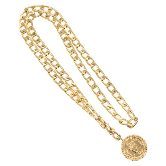 CHANEL Chain Belt metal Gold CC Auth bs25546 - Picture 1 of 15